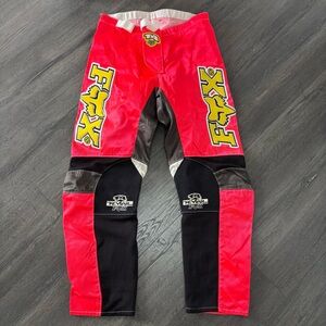 Vintage Fox Racing T4 Motocross Pants Men's Size 32 Honda 90's